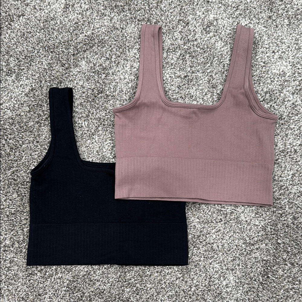Cropped Tank Tops 2 Pack ~ Women's Size Small